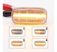 Trasparente LED Dynamic Lampeggiatori Laterali per Honda Civic 2001 - 2005