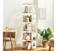 Trasparente Libreria Girevole Moderno Scaffale Multistrato Salvaspazio Ad Angolo Impilabile Scaffale Acrilico Per Bambini Con Espositore A 360°