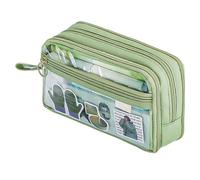 Trasparente Makeup Bag, Toiletry Bag, 8,27 x 2,56 x 5,12 pollici, Clear Large Portable Versatile Sturdy Compact Lightweight, Cosmetic Pouch for Storing Small Necessary Items, verde, Se référer au