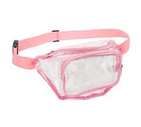 trasparente, multifunzione in PVC, trasparente, per uscite quotidiane, shopping, spiaggia, concerti, rosa