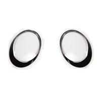 Trasparente Paralume Compatibile Con Porsche 911 997 2005 2006 2007 2008 2009 2010 2011 Fari Auto Ricambi Accessori Paralume Guscio(Black)