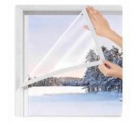 Trasparente，Pellicola Isolante Inverno，Tenda di Copertura，Include Nastro Biadesivo，Pellicola Protettiva Antifreddo，per una facile installazione(120x150 cm(47x59"))