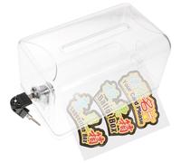 trasparente per le donazioni per la raccolta fondi con serratura Urna