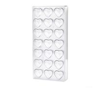 Trasparente Policarbonato Cuore Cioccolato per Muffa 27,3 centimetri Plastica dura Candy Bar Cast Facile Rilascio per la Cottura Dessert Partito Forniture /