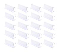 Trasparente Porta Etichette 20 Pezzi Prezzi in Plastica | Cartellini dei Prezzi e Organizzazione Inventario, Uso in Negozio e Espositori, per Personale