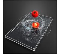 Trasparente Portatile In Posa Oggetti Di Scena Per La Fotografia Galleggiante, Serbatoio D'acqua Acrilico Affondare Per Cosmetici, Cibo Pubblicità, Underwater Prop Decorativo Per Ripr(100X100X10CM)(40