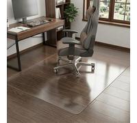Trasparente Tappeto sedia ufficio, 2.2mm Tappetino Protettivo per Pavimento | Antiscivolo per tappeti tappeto scrivania, Antigraffio superficie stabile sotto le ruote, facile da pulire(60" X 80")