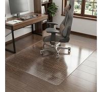 Trasparente Tappeto sedia ufficio, 2.2mm Tappetino Protettivo per Pavimento | Antiscivolo per tappeti tappeto scrivania, Antigraffio superficie stabile sotto le ruote, facile da pulire(48" X 60")