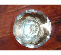 Trasparente Verde Blu Rosa Ambra Nero Vetro Sfaccettato Mortasa Porta Knobs Paia