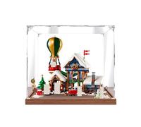 Trasparente Vetrina in Acrilico compatibile con Le-go 10339 Ufficio Postale di Babbo Natale,Scatola di Immagazzinaggio di Protezione Antipolvere 30×20×30 cm B,2MM