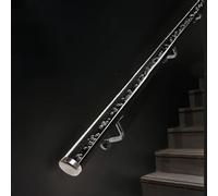 TrasparenteAcrilicoRinghieraMontato a parete5ftBanisterforInterno/EsternoEleganteSupportRodforHomeLoftFrontPorchandStairSafety