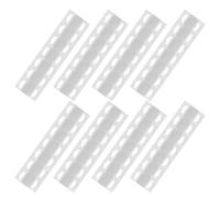 Trasparenti Ganci Autoadesivi Foro Triangolare 200 Pezzi in PET | Sospensione Sicura, Installazione Semplice, Adesione Molto Forte, Linguette Trasparenti per Esposizione Merce