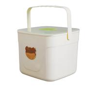 Trasparenza a prova di perdite per cubetti di ghiaccio per uso frigorifero stampo per ghiaccio pressatura con ampio scomparto portaoggetti cubo vassoio per cocktail e bevande