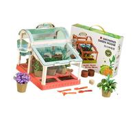 Trasparenza Casetta da giardinaggio per bambini costruita in robusto acrilico per set educativo per la crescita delle piante all ' aperto