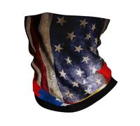 Traspirante Bandana,America And Venezuela Venezuelian Flag Wavy,Decorazione facciale Elegante Sciarpa a Tubo per Escursionismo Bambini Arrampicata 26X30cm