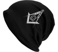 Traspirante Berretti in Maglia,The Masonic Square And Compass Symbol,Berretto Invernale,Antivento Caldo Cappello per attività,Uomo,Sci