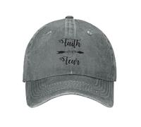 Traspirante Fede Oltre La Paura Moda Unisex Cotone Berretto da Baseball Classico Adulto Cappello Regolabile Denim Regalo
