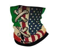 Traspirante Headwrap,America And Italy Italian Flag Vintage Combine,Passamontagna Stampato Fascia per Capelli per Ciclismo Donna Escursionismo 26X30cm
