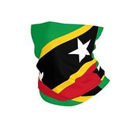 Traspirante Headwrap Saint Kitts And Nevis Flag Passamontagna Durevole Sciarpa A Mezza Faccia per Motocicletta attività Uomo