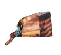 Traspirante Lavoro Cap Scrub Cap Statua Della Libertà Infermieristica Medico Chirurgo Cap Unisex Donne Uomini Elastico Fasciatura Crav