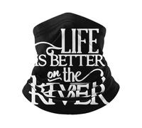Traspirante Sciarpa A Tubo Life Is Better On The River Ghetta da Collo Multiuso Headwrap per Yoga Outdoor Sports