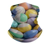 Traspirante Sciarpa al Collo, Ghetta Balls Colors Pattern Antipolvere Sciarpa a Tubo per Adulto Sports Pesca