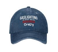 Traspirante Trucker Cappellino Gaslighting is Not Real Quote You're Just Crazy Trucker Cappello Regolabile Baseball Cappelli per Donna Unisex Esterna