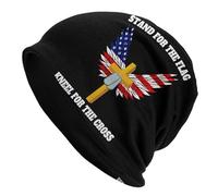 Traspiranti Skull cap Stand for The Flag Kneel for The Cross4 Berretti in Maglia Multifunzione Bici Cappello per Sci, Ciclismo, Arrampicata