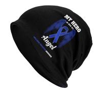 Traspiranti Slouch Beanie Hat My Hero Is Now My Angel Child Prevention Awareness Skull Beanie Morbido E Caldo Beanie Elastico per Arrampicata, Sport, Motociclismo