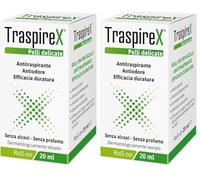 TraspireX, Antitraspirante Roll-On per Pelli Delicate, Controllo Efficace della Sudorazione e dei Cattivi Odori, Senza Profumazione, Formula Unisex, Dermatologicamente Testato - 20 ml