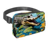 Trasporta comodamente i tuoi oggetti essenziali con la nostra borsa a tracolla regolabile per passeggiate, escursioni e ciclismo, colomba e fiore carini, Multicolore#02, 1.5x9.0x5.9in/4x23x15cm