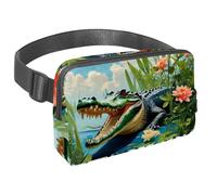 Trasporta comodamente i tuoi oggetti essenziali con la nostra borsa a tracolla regolabile per passeggiate, escursioni e ciclismo, colomba e fiore carini, Multicolore#08, 1.5x9.0x5.9in/4x23x15cm