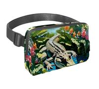 Trasporta comodamente i tuoi oggetti essenziali con la nostra borsa a tracolla regolabile per passeggiate, escursioni e ciclismo, colomba e fiore carini, Multicolore#07, 1.5x9.0x5.9in/4x23x15cm