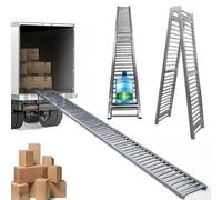 Trasportatore a rulli portatile largo 30,5 cm di lunghezza, pieghevole e resistente alla ruggine, ideale per camion, rimorchi, magazzini e carichi di carico.