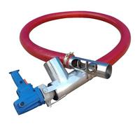 Trasportatore a Spirale Portatile per Cereali - Alimentatore a coclea Elettrico da 1500 W per Cereali, Cemento e Sabbia, Tubo Flessibile da 100-200 kg/min | con Protezione da surriscaldamento (11