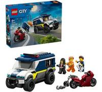LEGO City Cellulare della Polizia Giocattolo - Kit di Modellismo con Camion con Porta della Cella Rimovibile, Moto, 3 Minifigure - Idea Regalo di Compleanno per Bambini da 6 Anni in su - 60479