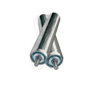 Trasportatore Rullo Rullo trasportatore Industriale Senza rulli di Ricambio in Acciaio, Confezione da 2, Colore Argento, Resistente, Ideale per Magazzini, Produzione e logistica