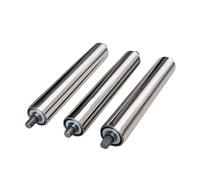 Trasportatore Rullo Set di 3 rulli trasportatori non motorizzati Tubi di ricambio in acciaio inossidabile per magazzini industriali e fabbriche Soluzione efficiente per la movimentazione dei materiali