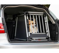Trasportino Auto Per Cani Gabbia Bagagliaio Box Cane Universale 58X85XH66 Cm