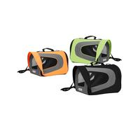 Croci Rocket - Trasportino per cani e gatti, Borsa porta cane e gatto, Trasportino per auto, Rigido, Tracolla rimovibile, Richiudibile, Arancione, 46x26x27 cm