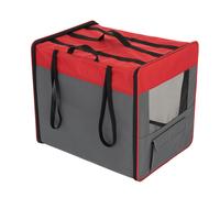 Trasportino First Class Basic rosso / grigio per cani - L: L 79 x P 53,5 x H 66 cm