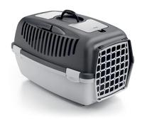 Trasportino Gulliver 2 Stefanplast con porta in plastica Grigio scuro