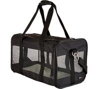 Trasportino Morbido Per Cani Gatti Grande Nero L 50 x P 26 x H 28cm, Fino a 10kg
