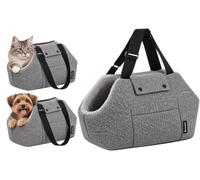 Trasportino per cani - gatti - Colby - Grigio - 47 x 26 x 30 cm - Flamingo