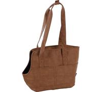 Trasportino per cani - gatti - Peaches - Borsa in similpelle con fondo removibile, tasche multiple e piedini protettivi
