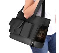 Trasportino per gatti trasportino per cani pieghevole e impermeabile in pelle PU borsa per cani di piccola e media taglia borsa portatile per cani di piccola taglia approvata dalla compagnia aerea