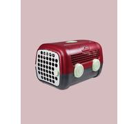 Trasportino Rigido Cani e Gatti Made in Italy, Bordeaux, Incluso Tappetino