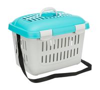 Trasportino Trixie Capri - L 44 x P 33 x H 32 cm (grigio chiaro/turchese)