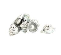 Trasporto a sfere con supporto Unità di trasferimento a sfera for trasportatore con montaggio a flangia in acciaio inossidabile, 4 mm, color argento, confezione da 7