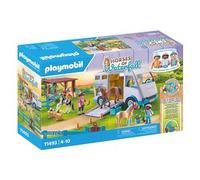 PLAYMOBIL Horses of Waterfall 71493 Trasporto Cavalli e stalla